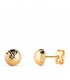 Pendientes Aitana bola tallada 6mm oro 18k