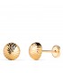 Pendientes oro amarillo Aitana 7 mm 18 K