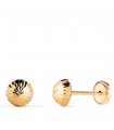Pendientes oro amarillo Aitana 6 mm 18 K