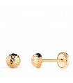 Clous d'oreilles or jaune Aitana 5 mm 18 Carats