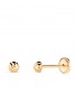 Clous d'oreilles or jaune Aitana 3 mm 18 Carats