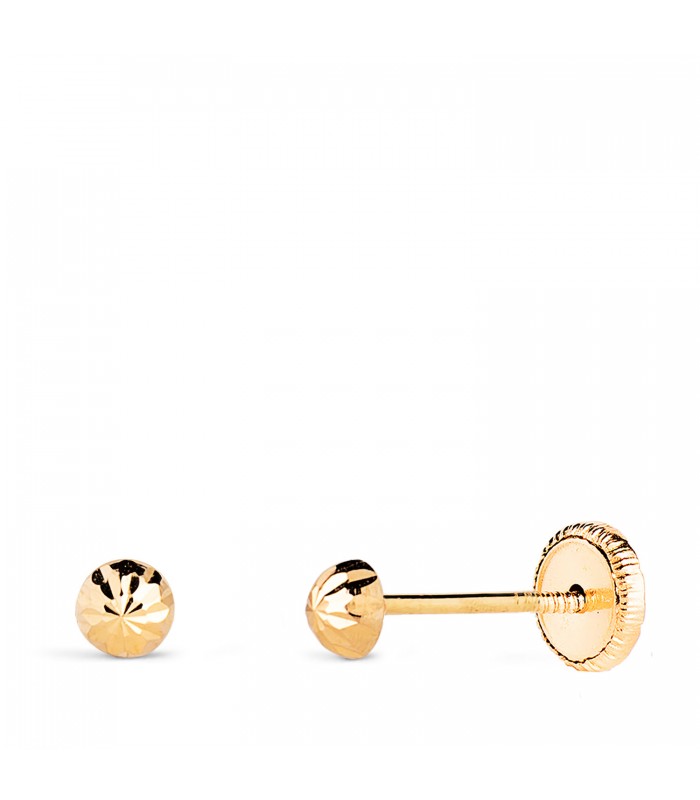 Pendientes oro amarillo Aitana 3 mm 18 K