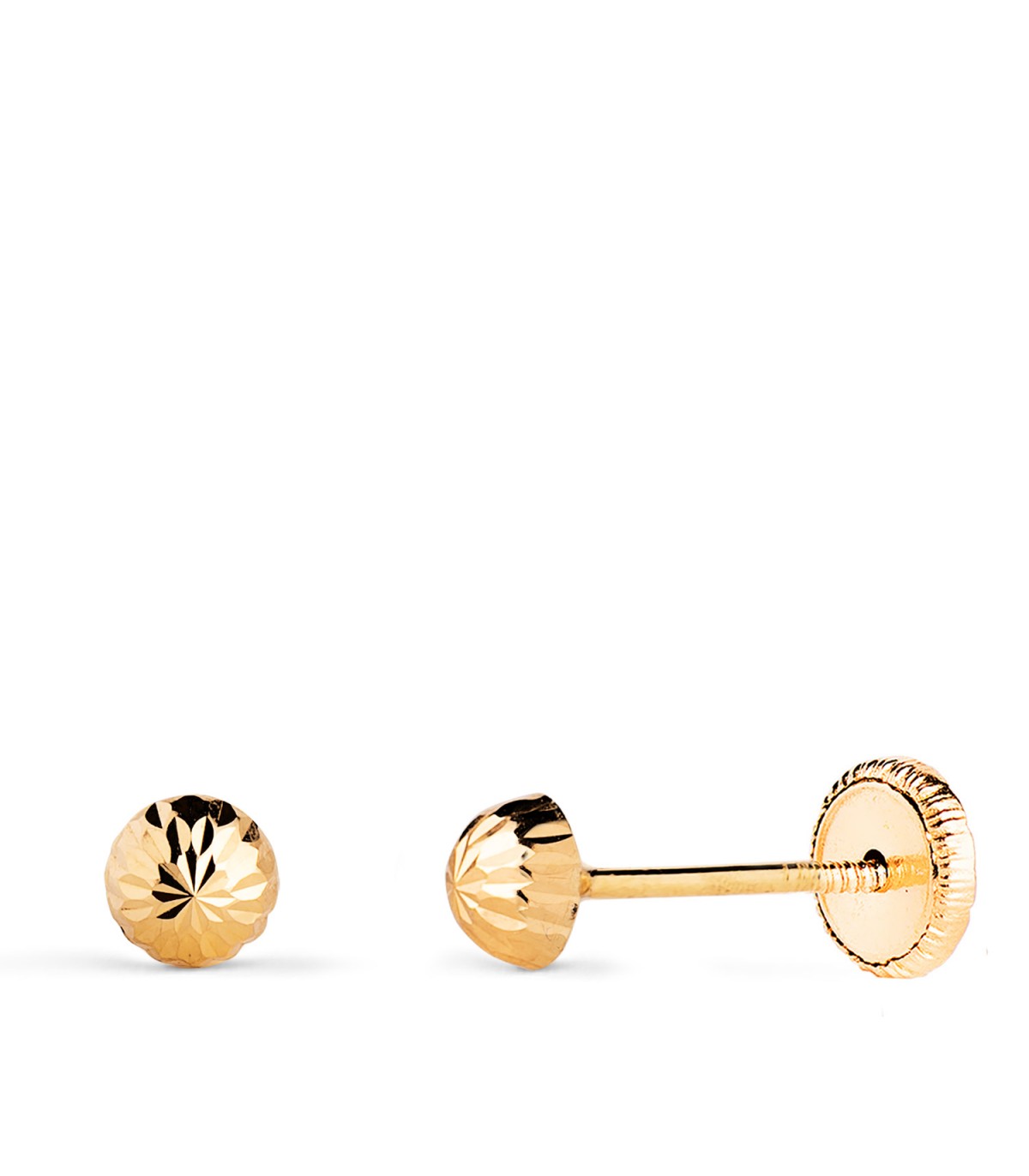 Clous, puces et boucles d'oreilles sphère or 750 Annunzia 4 mm, bijoux nouveau nées