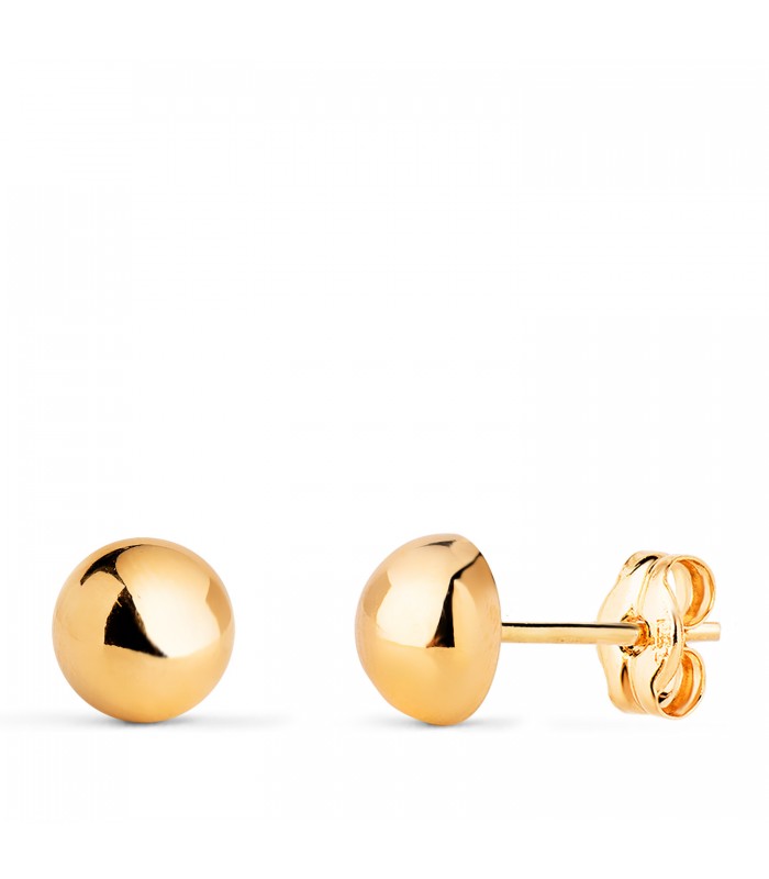 Pendientes Sabira Bola Oro 18K 6mm