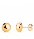 Clous d'oreilles or jaune Esther 7 mm 18 Carats