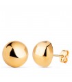 Boucles d'oreilles Sabira Femme Boule Or 18K 12mm