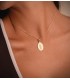 Medaglia Miracolosa oro giallo 18kt, ovale, 20 mm - Medaglietta Madonnina per donna