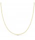 Collana catena per donna. Catenina diamantata oro giallo 18Kt 1.5mm 50cm