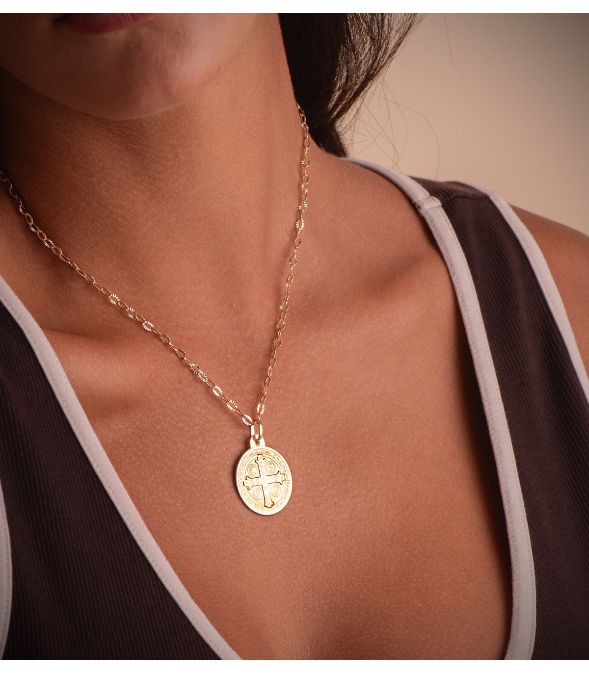 Cadena Oro 18K 2,5 mm 45 cm Forzada tallada | joyería online