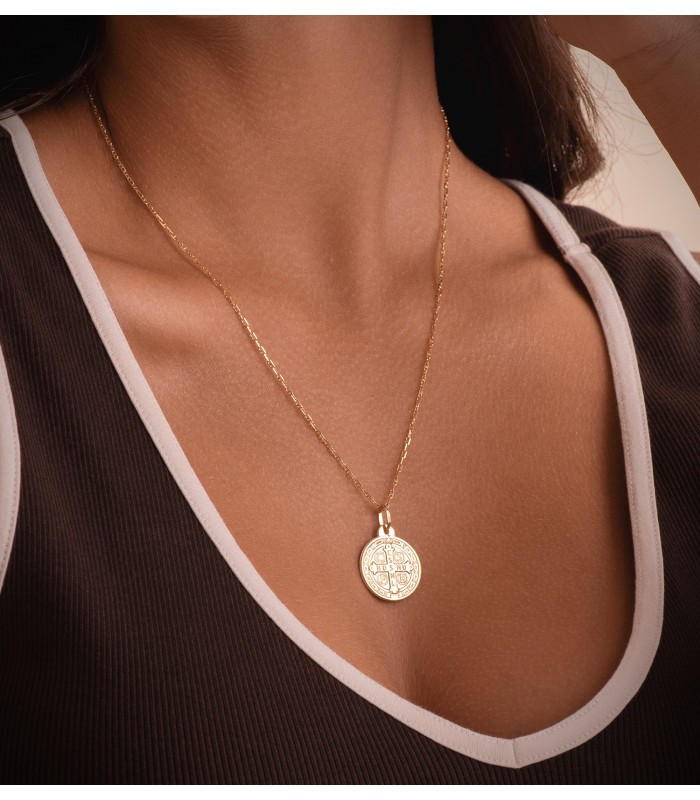 Collana da donna, Catena Forzatina con traversino Oro 18Kt 1,5mm 50cm