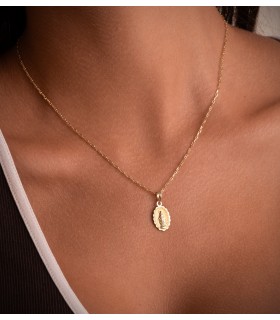Collana catenina da donna, Catena Forzatina con traversino Oro 18Kt 1,5mm 45cm