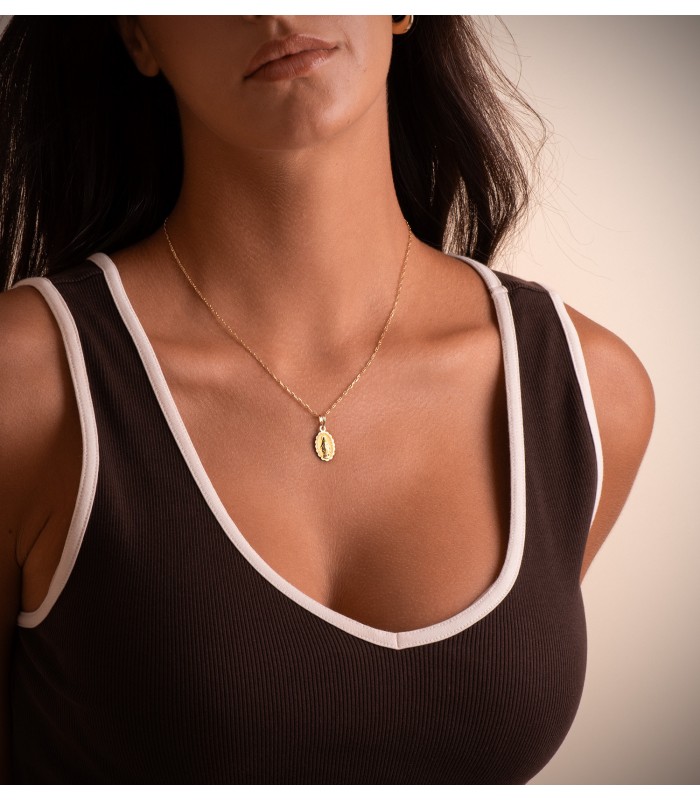 Collana catenina da donna, Catena Forzatina con traversino Oro 18Kt 1,5mm 45cm