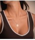 Médaille de Saint Benoit Or 18K Mate et Brillant 16mm