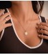 Médaille de Saint Benoit Or 18K Mate et Brillant 16mm