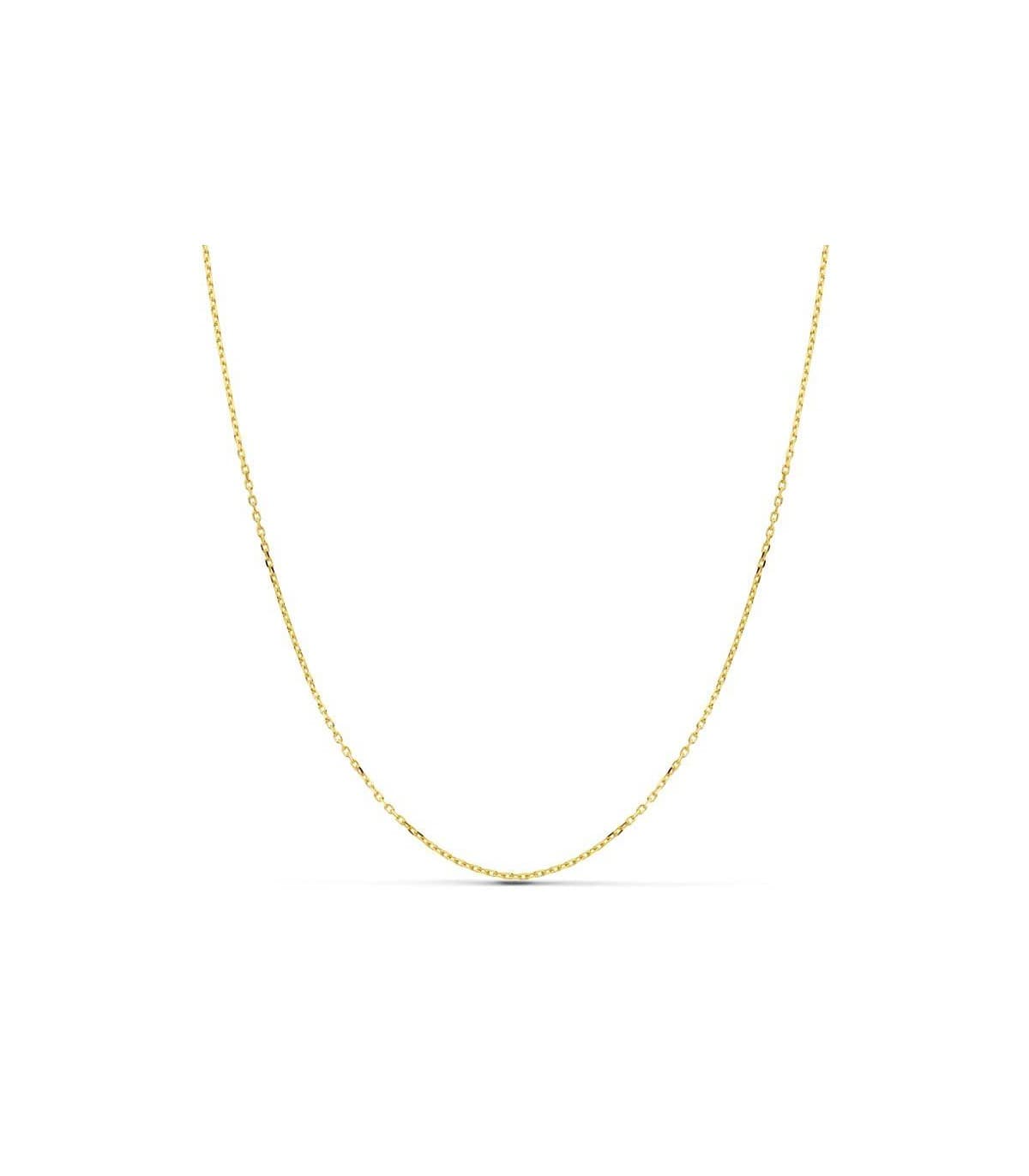 Cadena Forzada 1 mm 18 Ktes 50cm