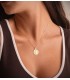 Medaglia di San Benedetto in oro 9Kt - 375/1000 - Medaglie religiose e gioielli donna
