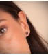 Boucles d'oreilles pour femme Nora Or Jaune 18K Saphir Oval