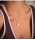 Medalla Escapulario San Benito Monje Oro 18k 14mm