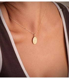 Catena forzatina oro 18K cubi 1 mm 40cm - Collane e girocolli da donna