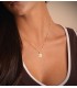 Medalla Virgen Milagrosa Oro 18K 12mm Tallada