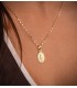 Medaglia Madonna Miracolosa oro 18kt 15mm intagliata