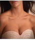 Chaîne Choker Forçat Cubes 1 mm 18K 38cm
