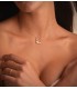Cadena Choker Forzada Cubos 1 mm 18K 38cm - Gargantillas de moda - cadena mujer, cadenilla oro