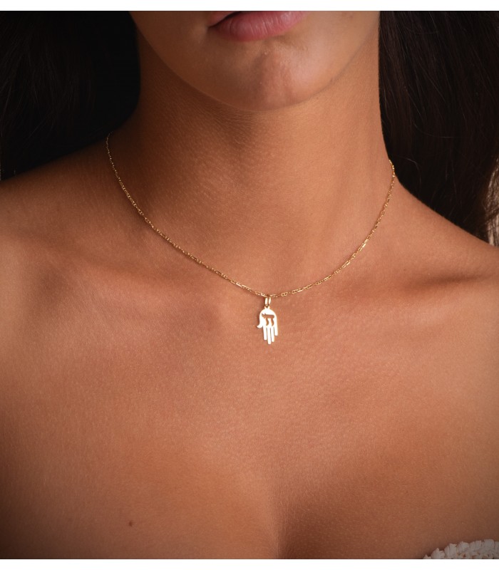 Colgante Símbolo de la vida Jai Oro 18K 17.5mm - símbolos judíos - colgantes de oro