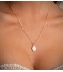Collana con Medaglia Miracolosa 18kt smalto bianco 16,5 mm | Medaglia Madonnina
