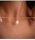 Collana da donna, Catena Forzatina con traversino Oro 18Kt 1,5mm 50cm