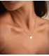 Ciondolo personalizzato con iniziale Cuore oro 18kt 12mm, gioielli donna