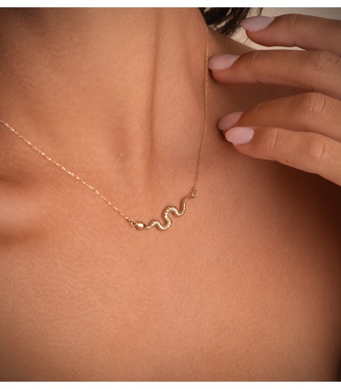 Collana donna oro 18kt Serpente, collane per donne.