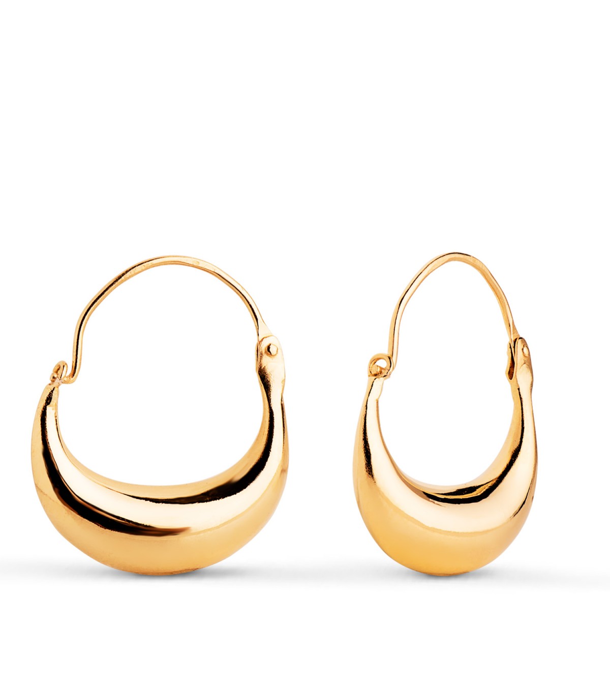 Aros Morcilla Oro Amarillo 18K 17 MM