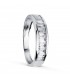 Fede nuziale Mare Oro bianco 18 Kt 4.5 mm