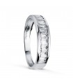 Fede nuziale Mare Oro bianco 18 Kt 4.5 mm