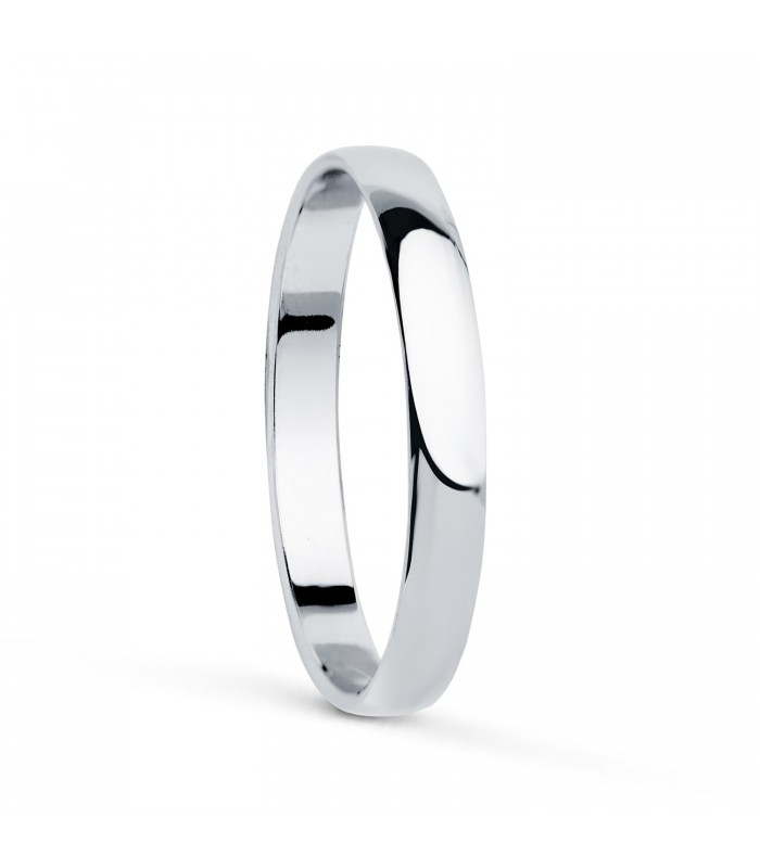 Fede nuziale Classic Oro bianco 18Kt 2,5 mm