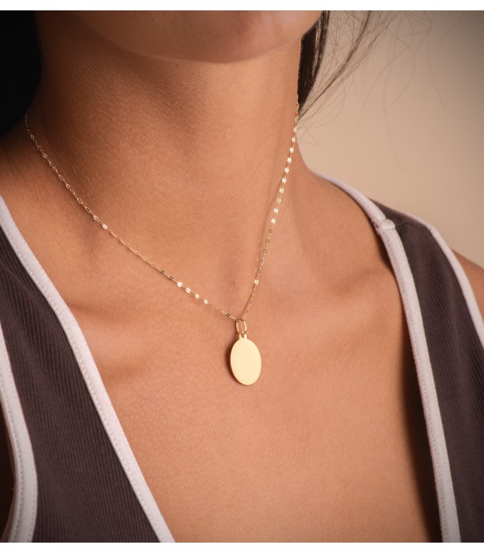 Medalla San Jorge Oro 18K 18mm Bisel - COMPRAR JOYAS ONLINE