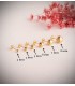Boucles d'oreilles or jaune Annunziata 7 mm 18 Carats