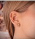 Pendientes Aitana bola tallada 8mm oro 18k