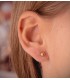 Pendientes Aitana bola tallada 5mm oro 18k