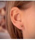 Pendientes oro amarillo Annunziata 5mm bola tallada 18 Ktes