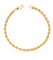 Bracelet en or 18K Corde 3,8mm 19cm
