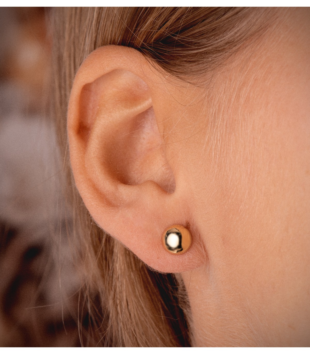 Orecchini oro giallo Esther 7 mm 18 Kt