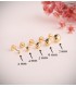 Clous, puces et boucles d'oreilles sphère or 750 Annunzia 4 mm, bijoux nouveau nées