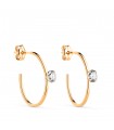 Pendientes oro mujer Paula 18 Kilates