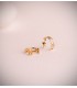 Boucles d'oreilles créoles Chaîne d'ancre 2 ors 750, bijoux femme