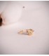 Bague avec tête de Méduse 2 ors 750, bagues femme avec gorgone