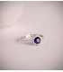 Bague Idril Or blanc 18K Diamants et Saphir
