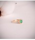 Anillo Idril Oro amarillo 18K Diamantes y Esmeralda