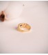 Anello a maglia oro giallo 18kt Zaffiro